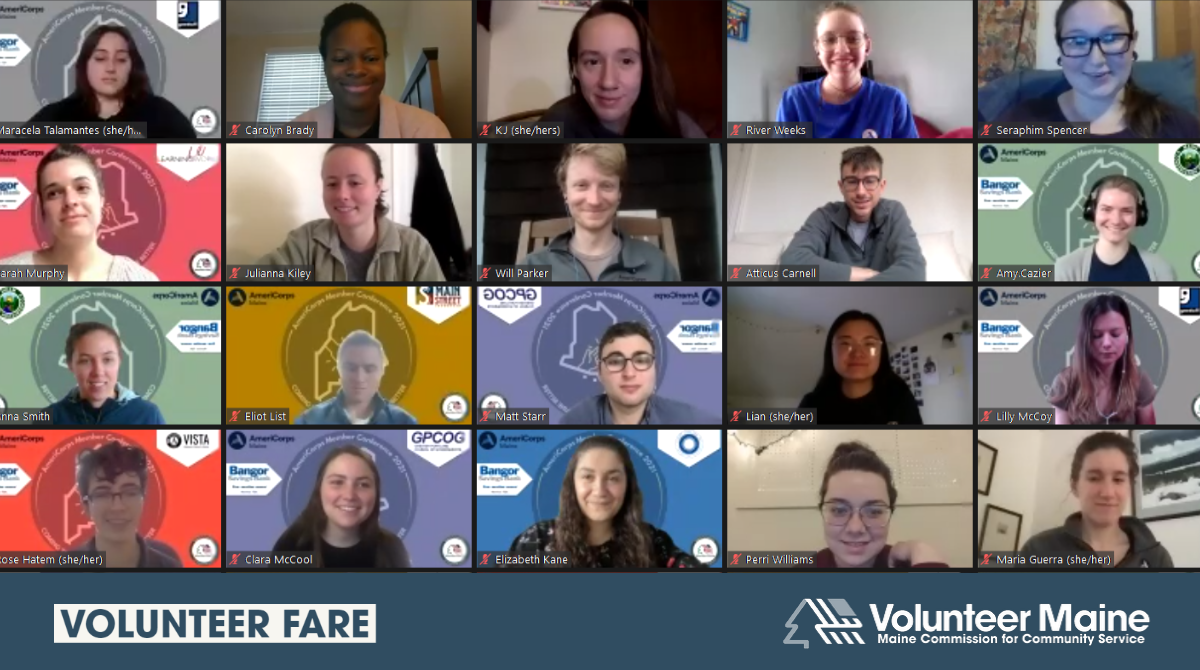 Screenshot of 20 people participating in a Zoom meeting.